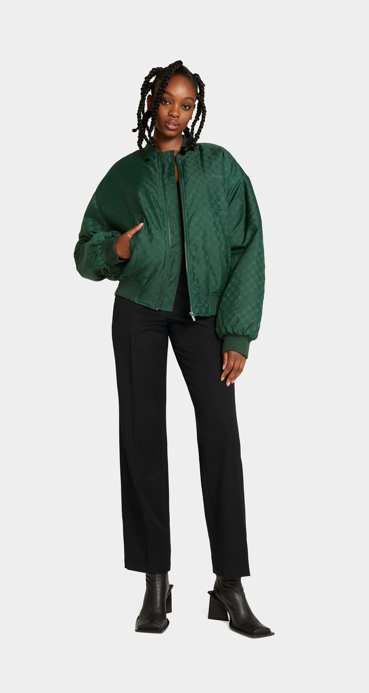 DP - Pine Green Ronack Jacket - Wmn - Front