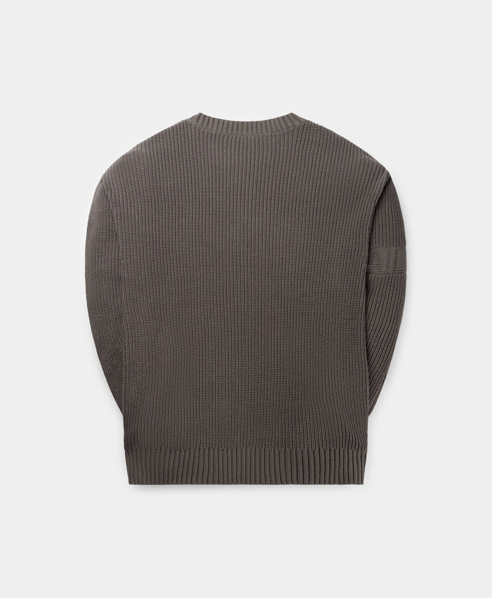 DP - Rabbit Grey Band Knit Sweater - Packshot - rear