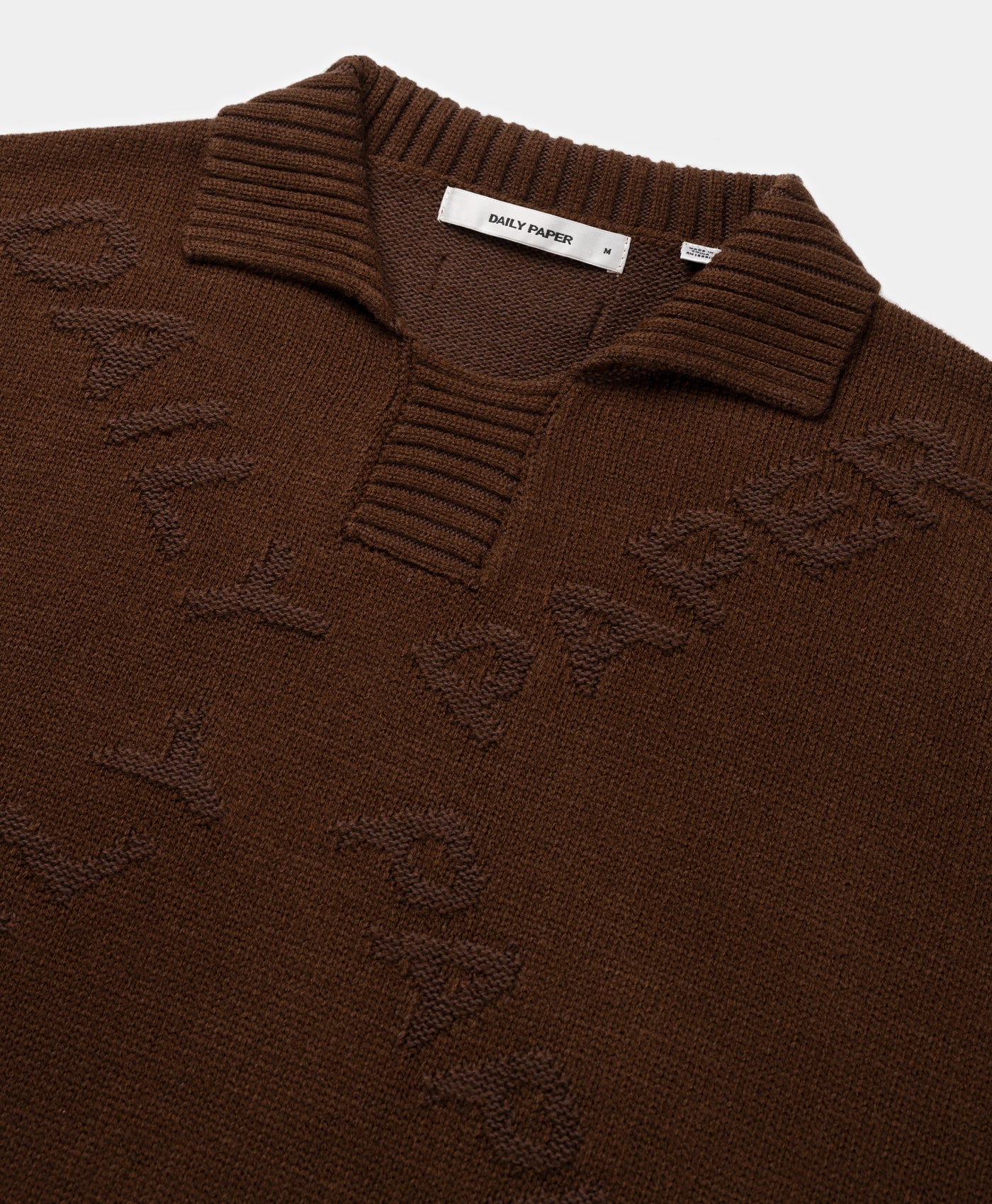 DP - Brown Diamond Knit Sweater - Packshot - detail