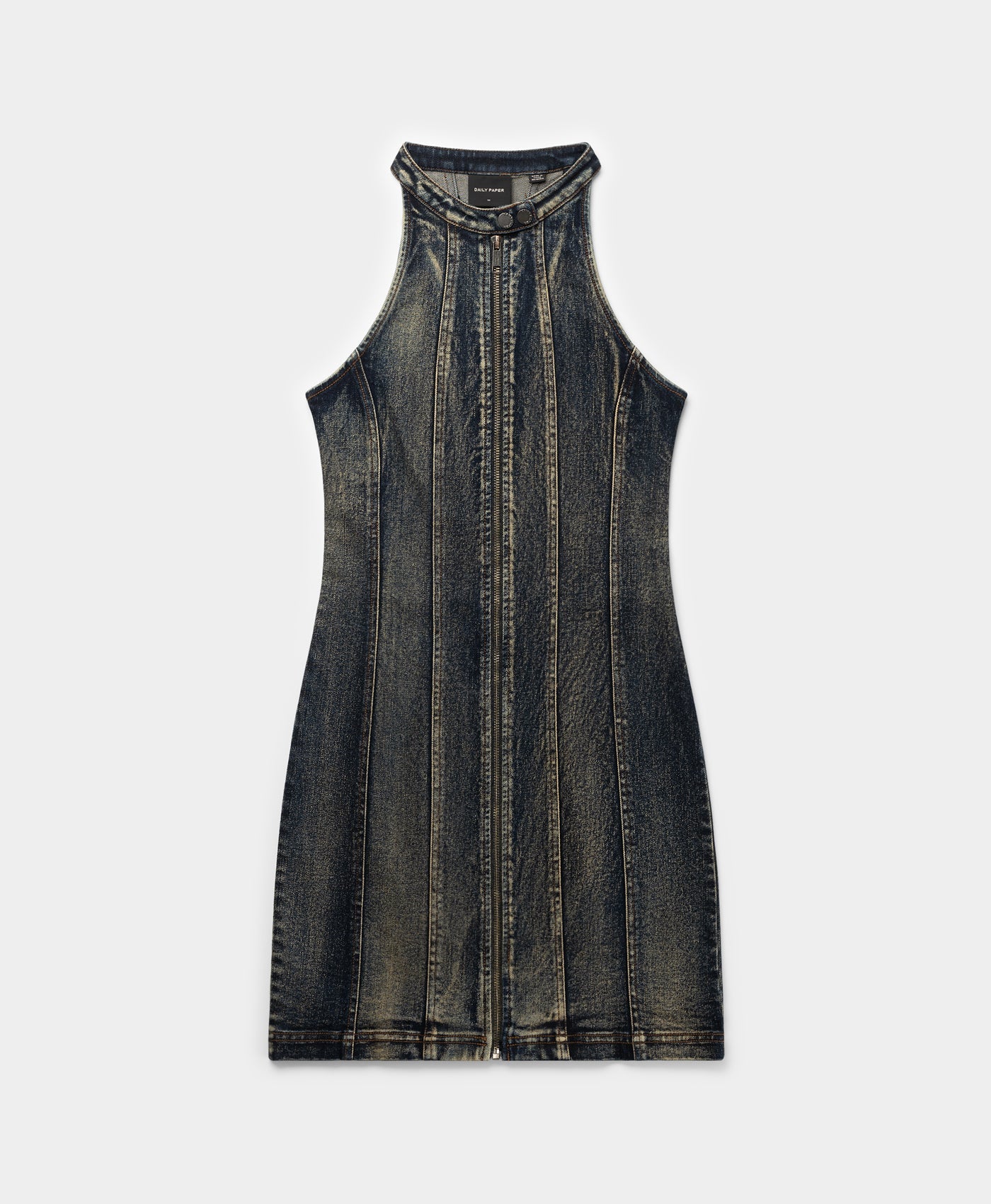 DP - Brown Wash Vintage Wash Dress - Packshot - front 
