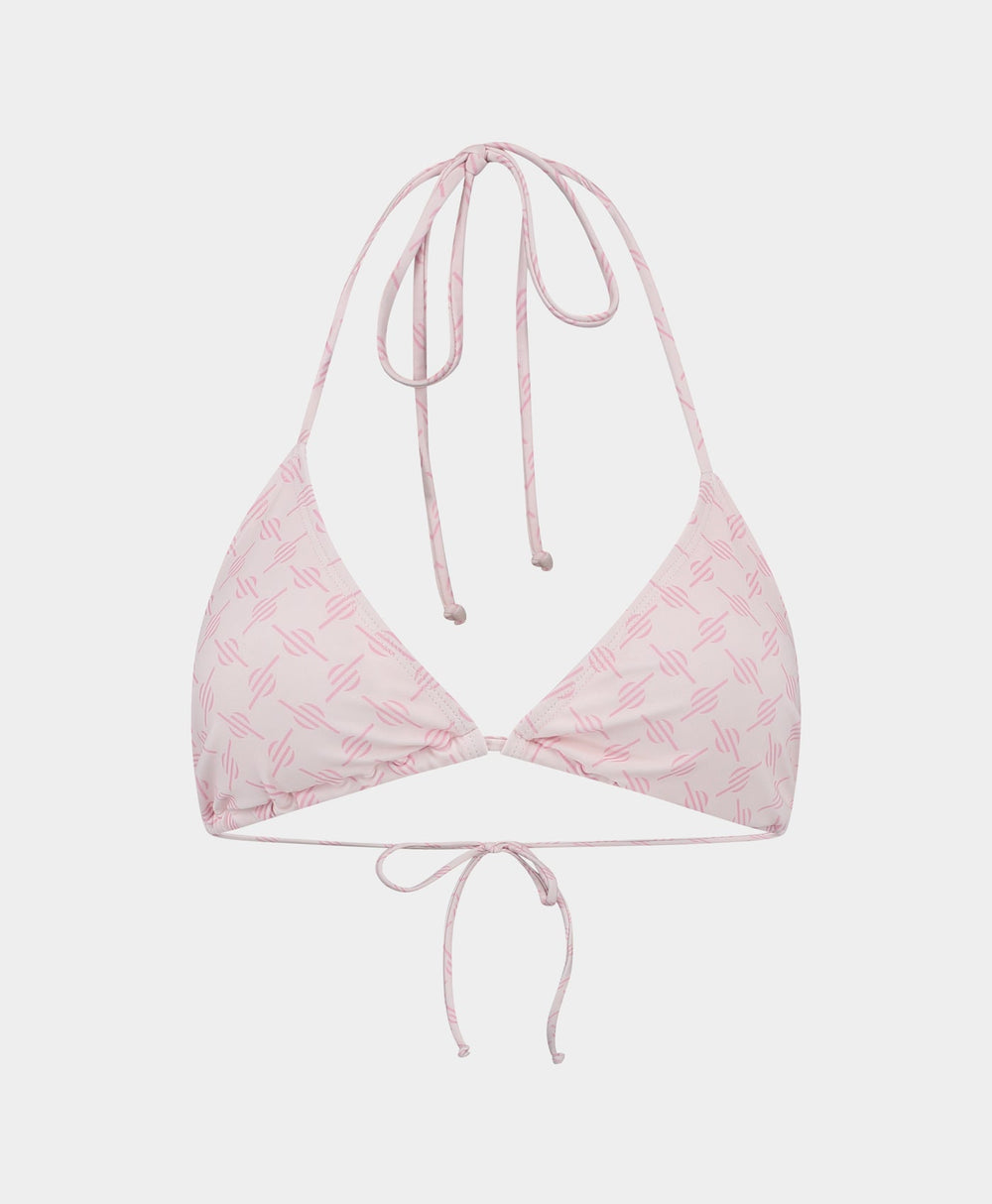 DP - Ice Pink Reya Monogram Bikini Top - Packshot - Front