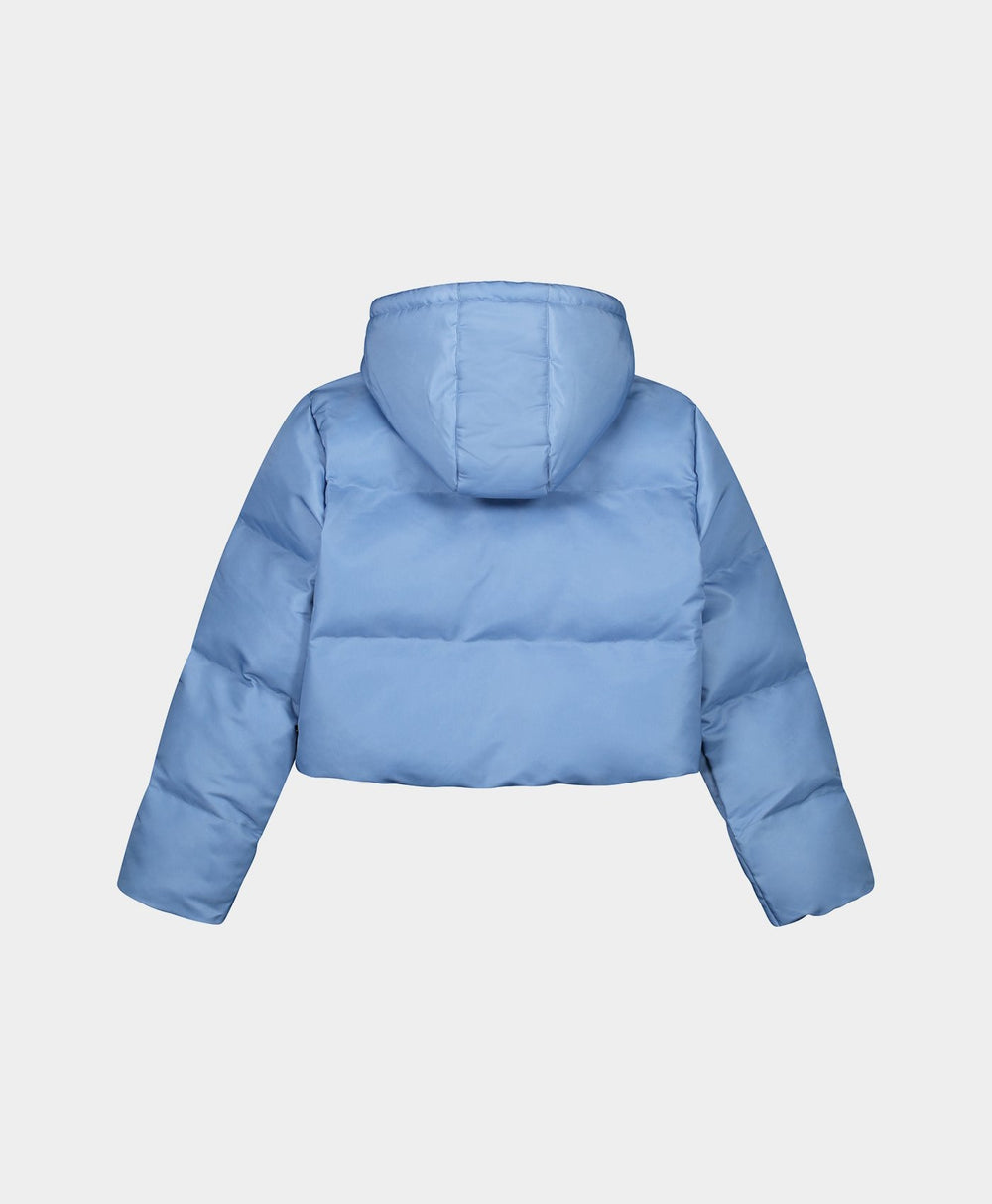 DP - Allure Blue  Cropped Epuff Jacket - Packshot - Rear