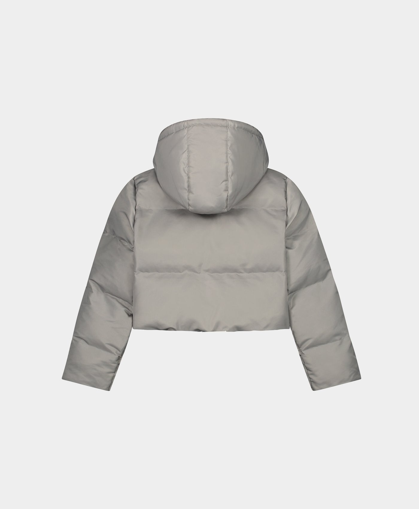 DP - Grey Weather Epuff Cropped Jacket - Packshot - Rear