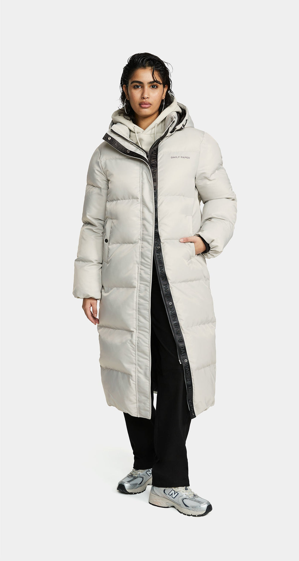 DP - Metal Grey Epuffa Long - Wmn - Front