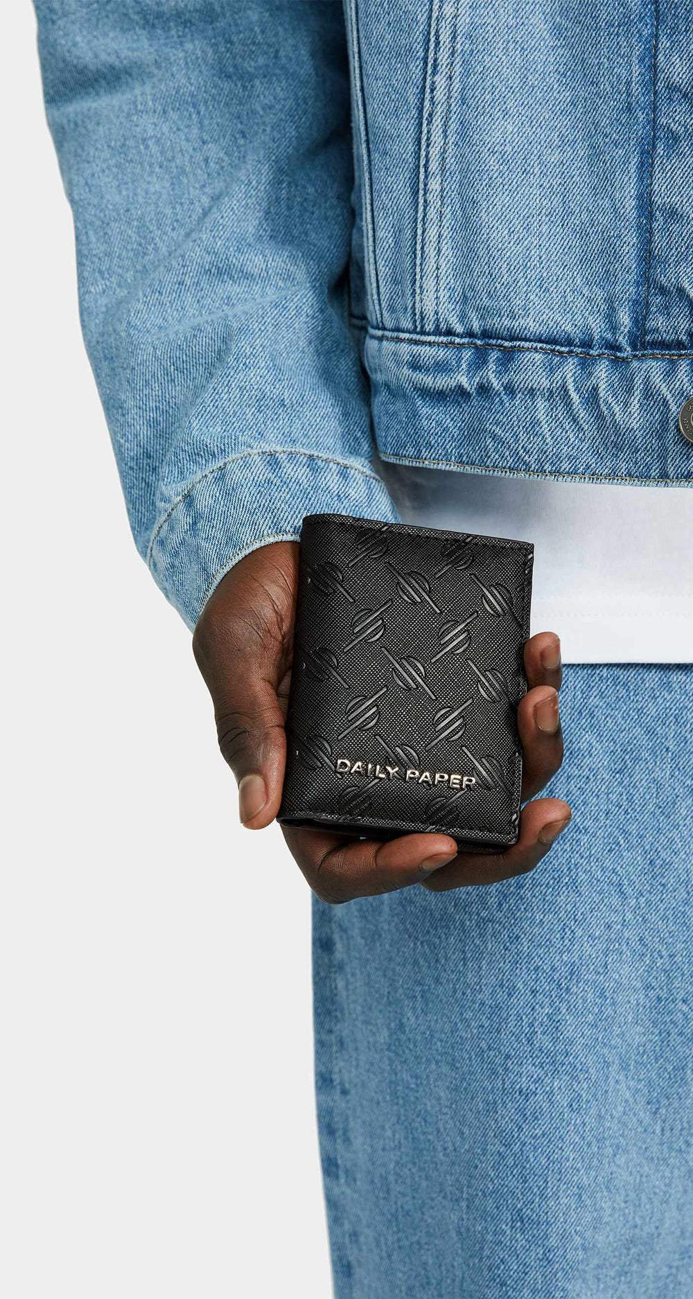 DP - Black Kidis Monogram Wallet - Men - Front Rear
