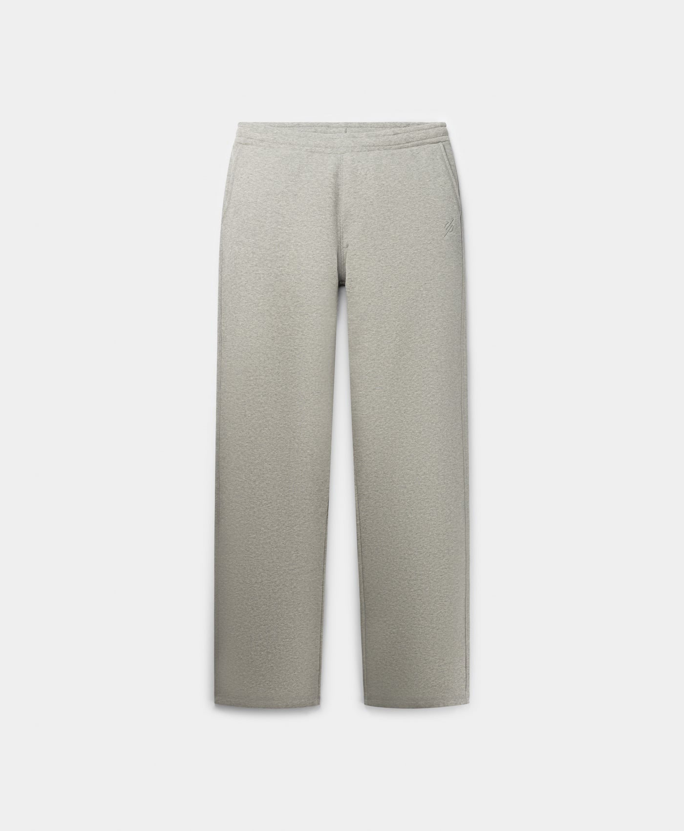 DP - Grey Melange Mono Rib Pants - Packshot - front 