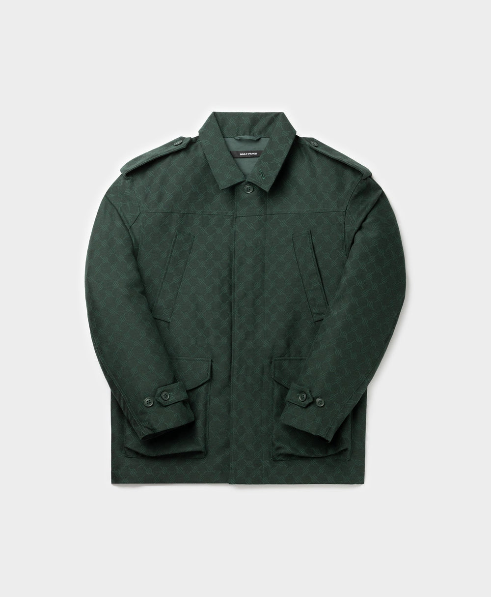 DP - Pine Green Imani Monogram Jacket - Packshot - Front