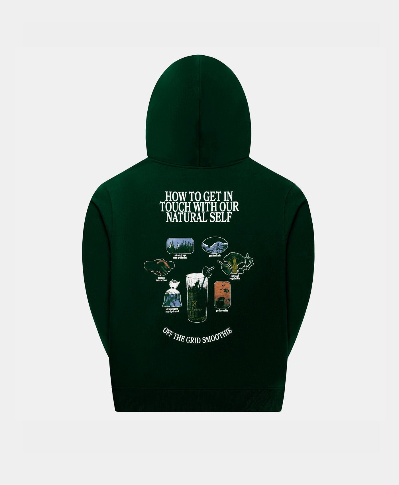 DP - Dark Green Smoothie Hoodie - Packshot - rear