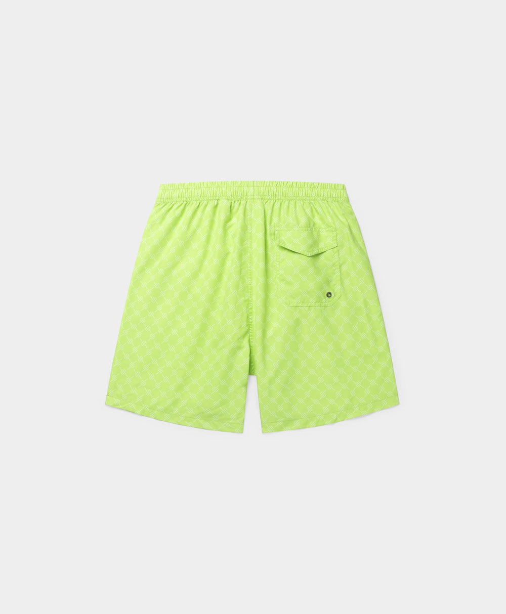 DP - Daiquiri Green Kato Monogram Swimshorts - Packshot - Front