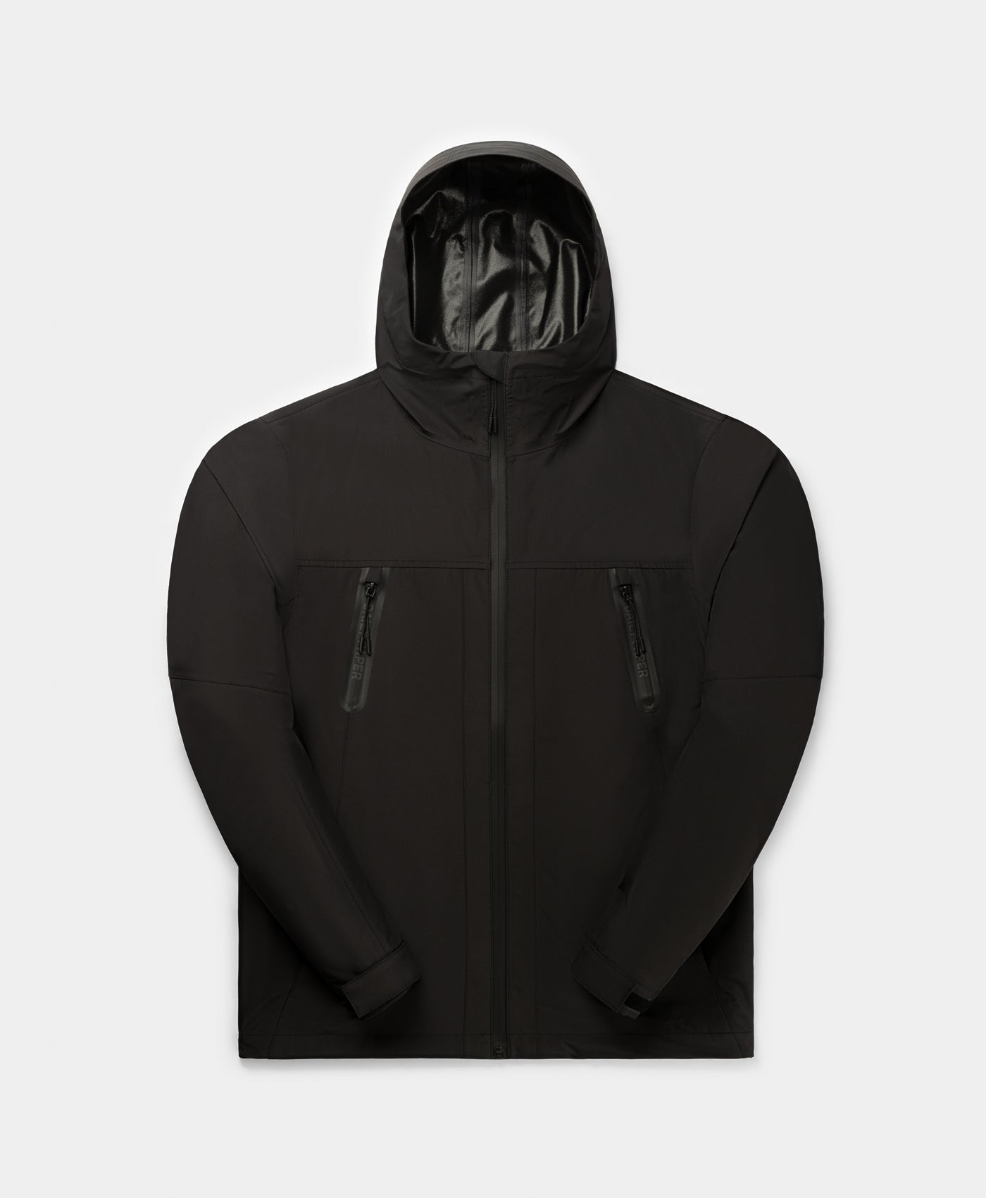 DP - Black Kunle Rain Jacket - Packshot - front 