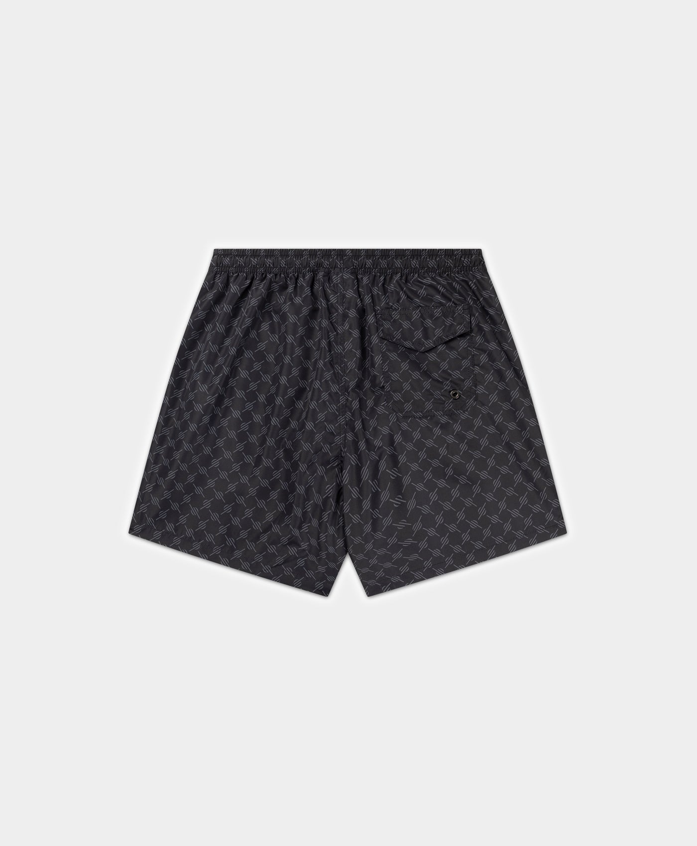 DP - Black Logo Swim Shorts - Packshot - rear