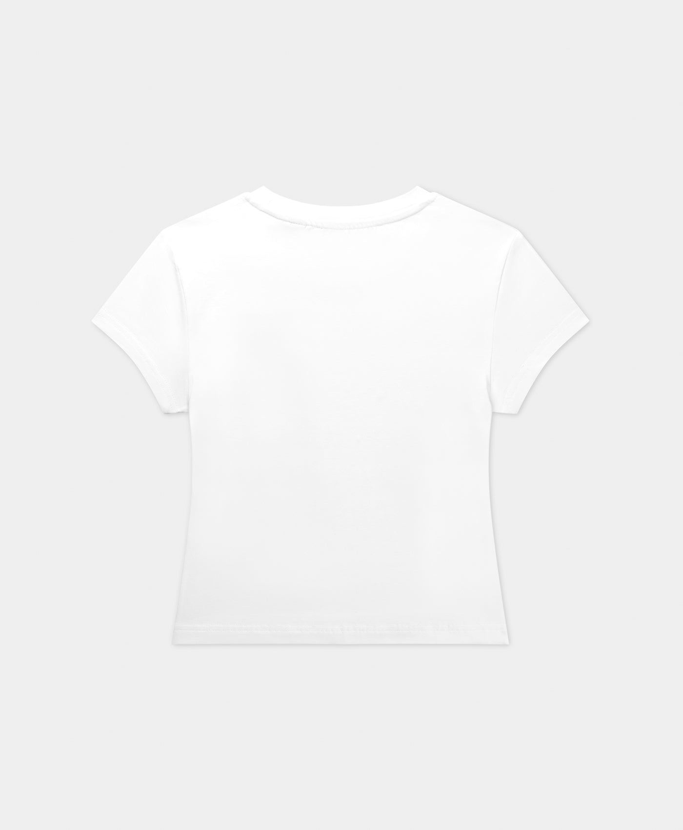 DP - White Logotype Cropped T-Shirt - Packshot - Rear