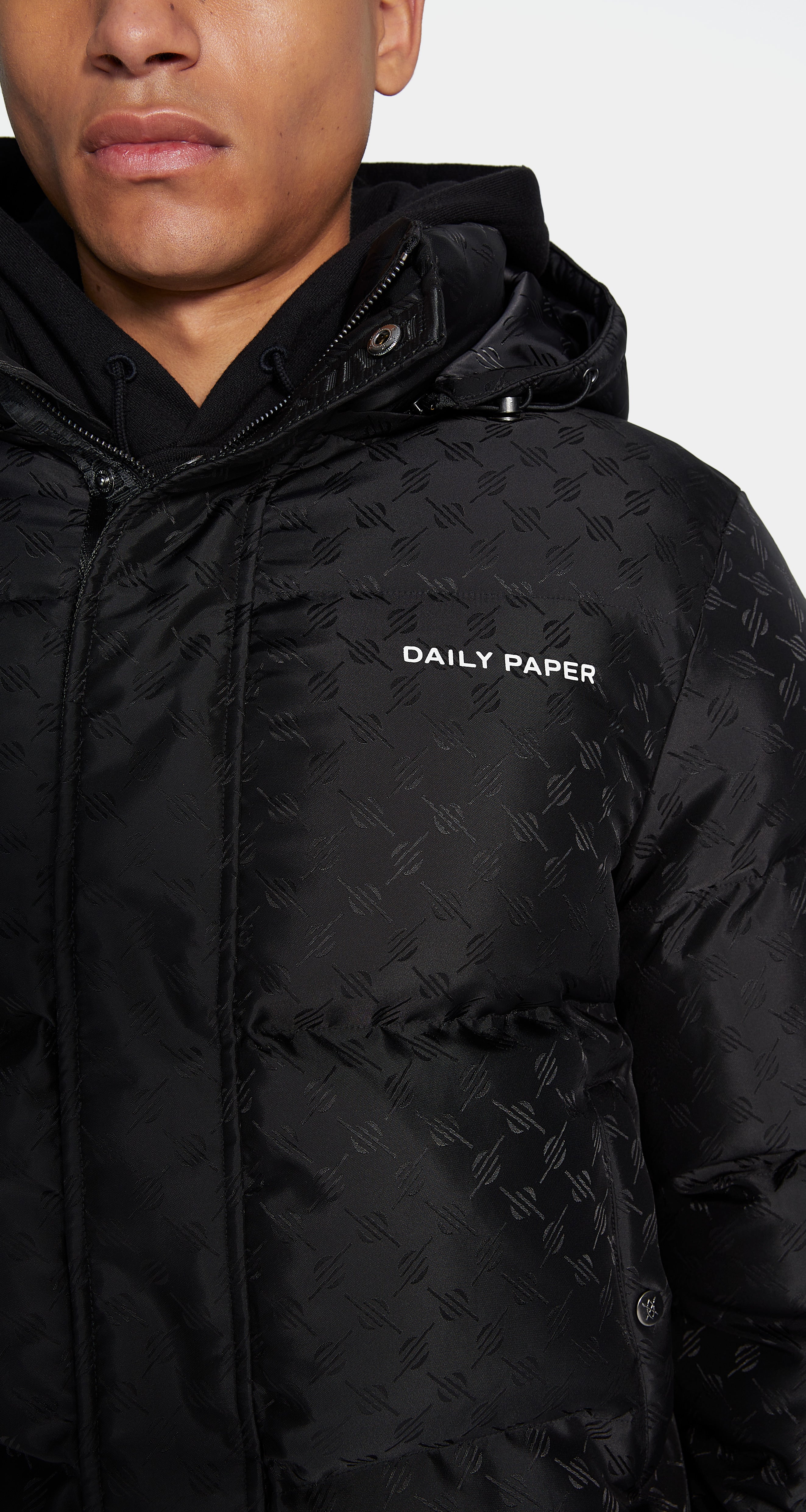 DP - Black Hopuff Monogram Jacket - Men