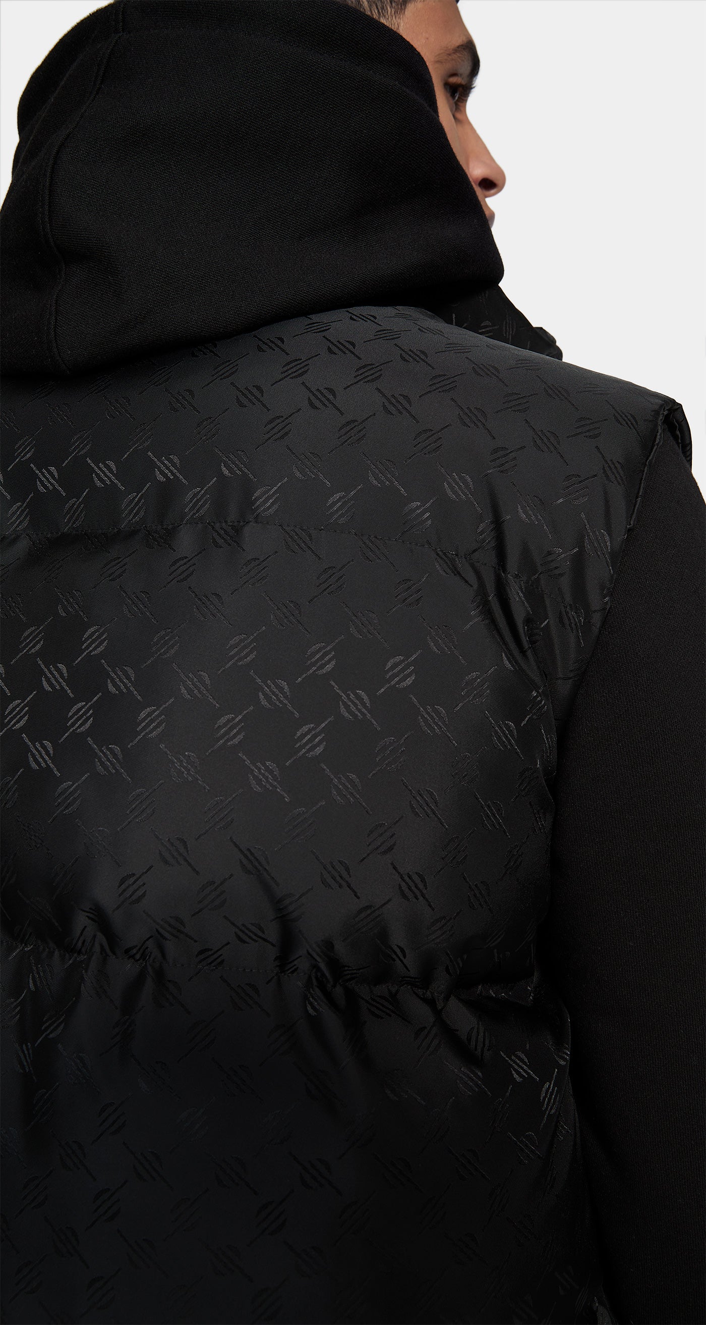 DP - Black Hopuff Monogram Jacket - Men