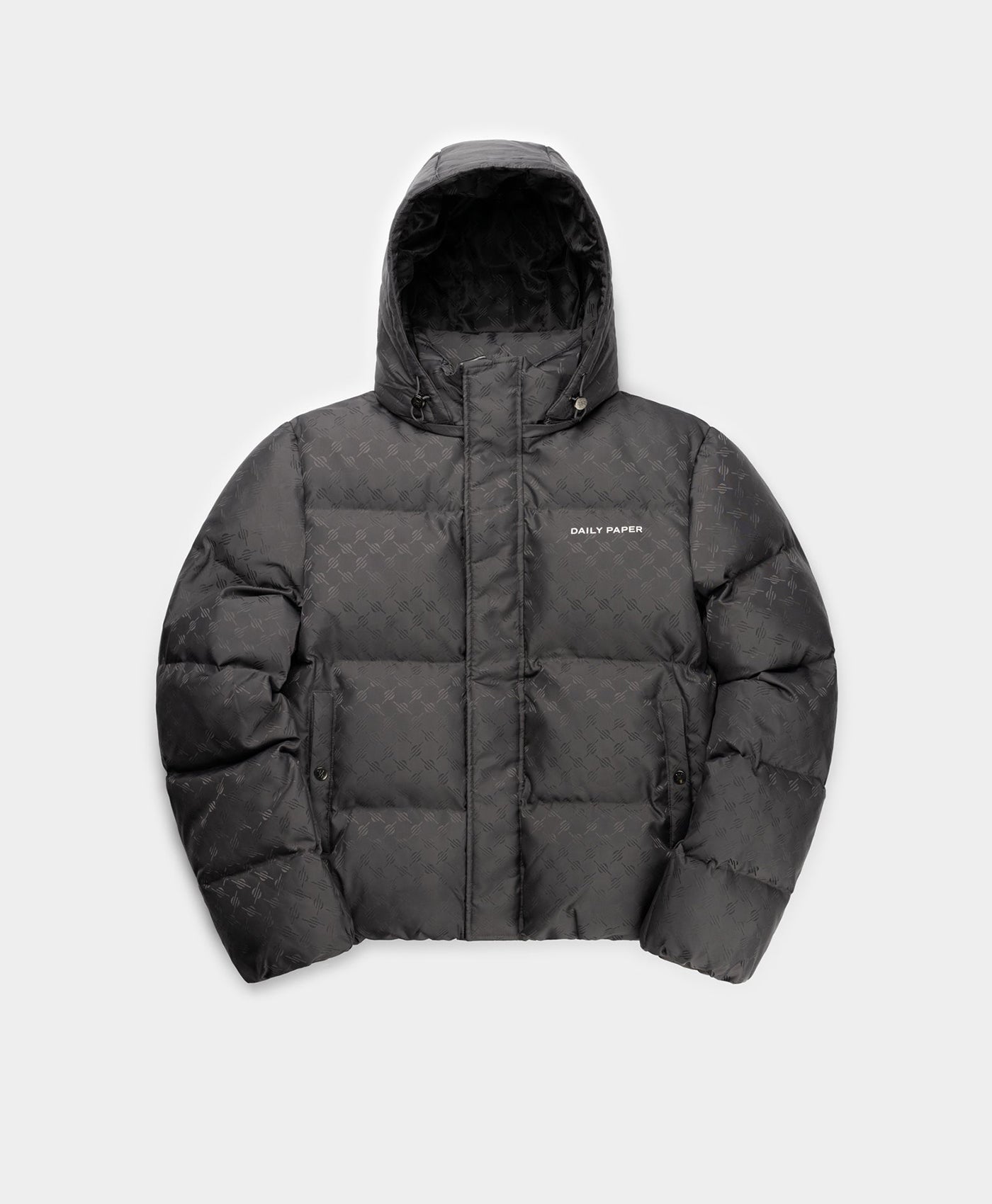 DP - Grey Navan Puffer Jacket - Packshot - Front