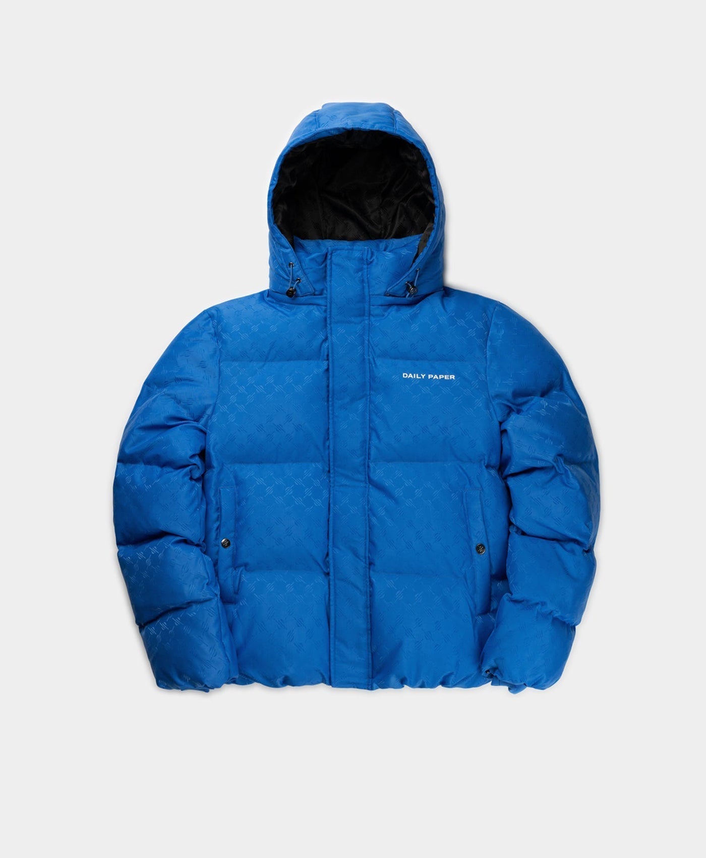 DP - Blue Monogram Navan Puffer Jacket - Packshot - Front