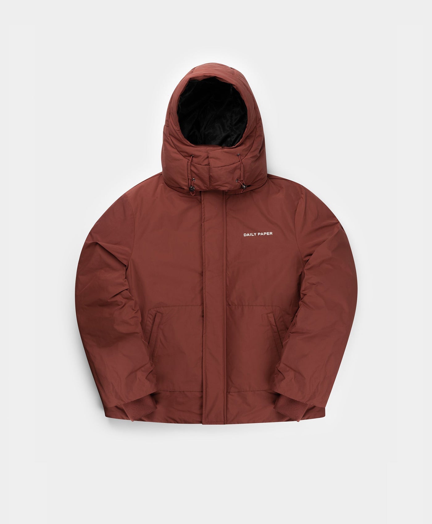 DP- Fiery Brick Red Nuraz Puffer Jacket - Packshot - Front