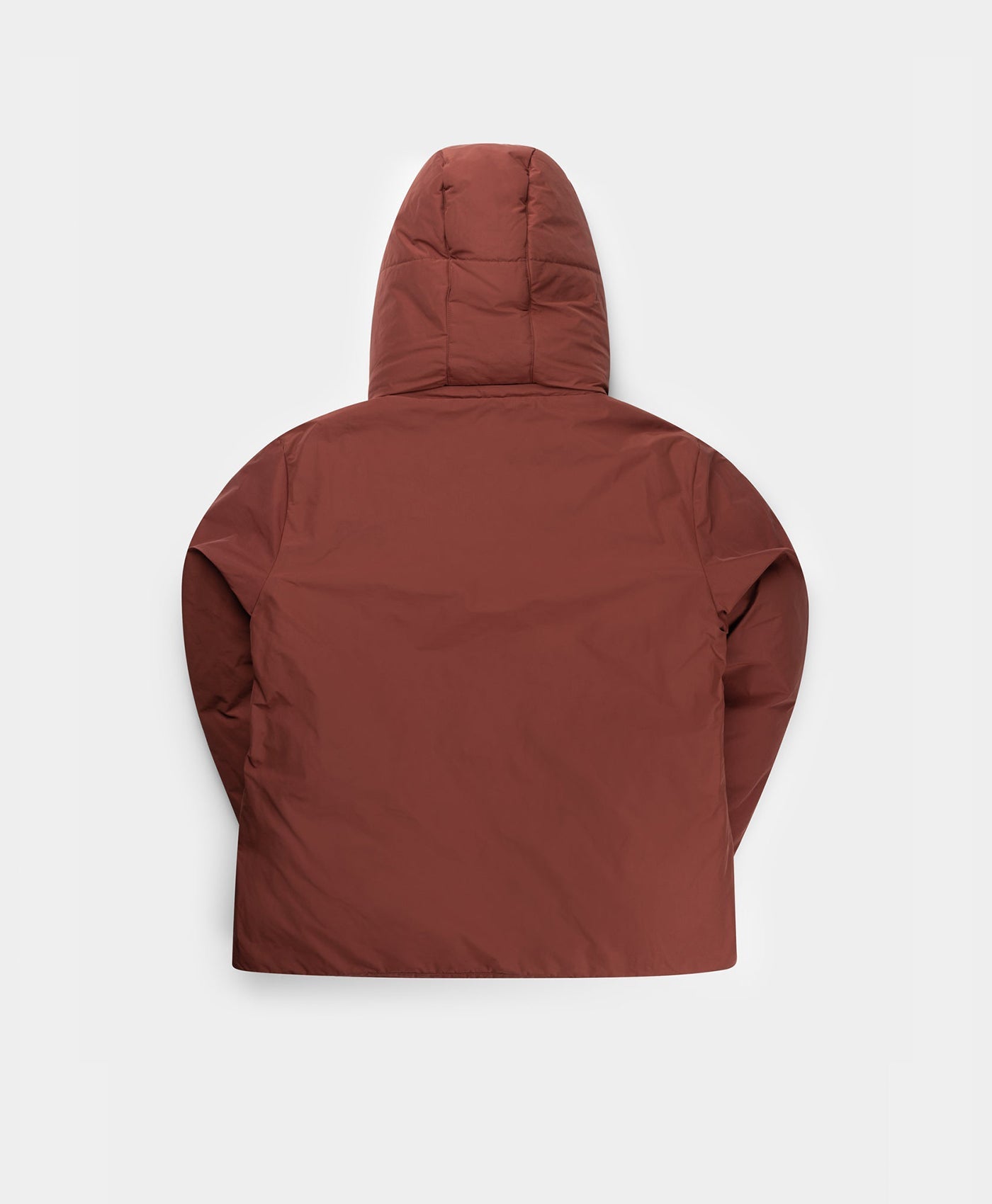 DP- Fiery Brick Red Nuraz Puffer Jacket - Packshot - Rear