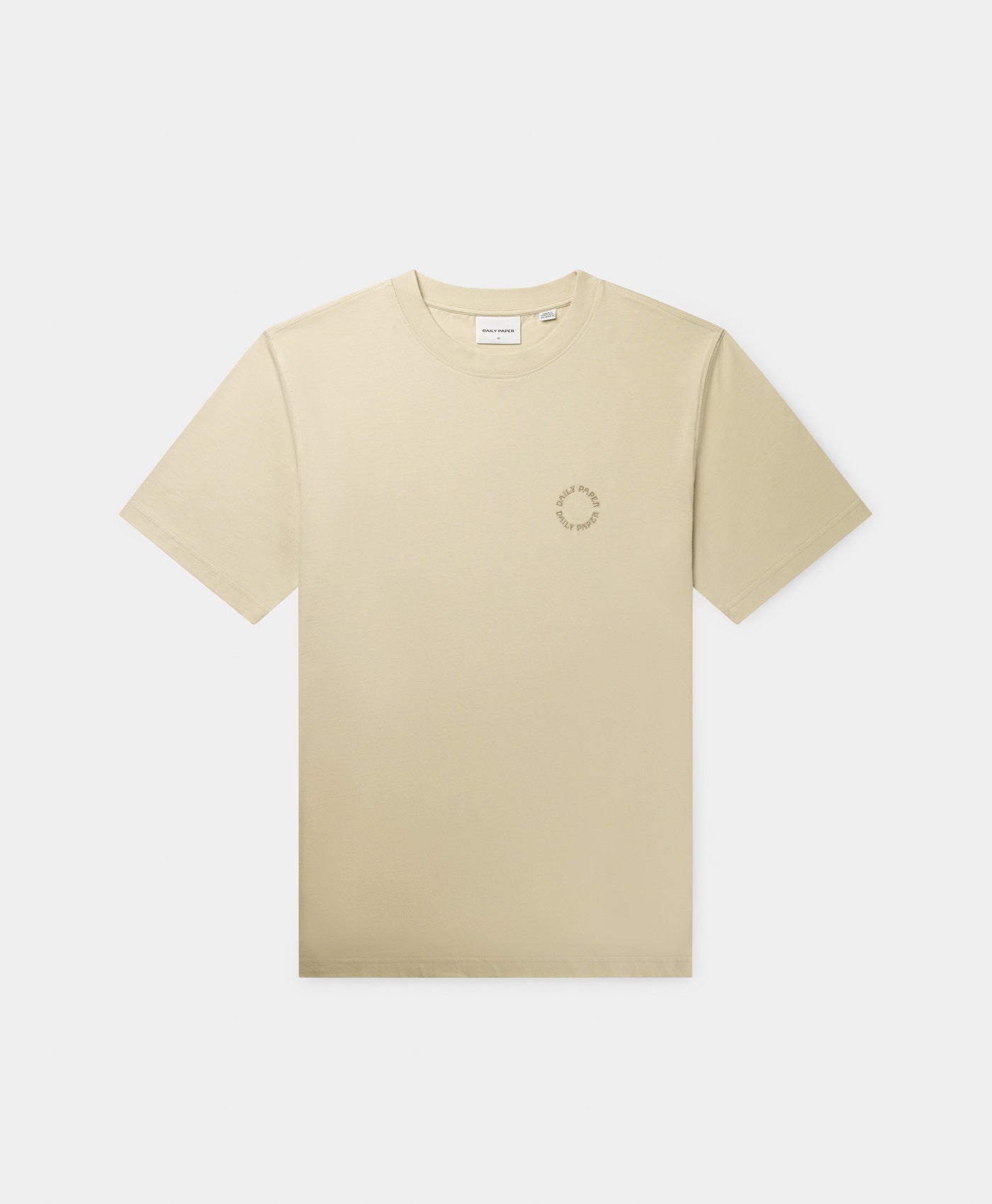 DP - Pelican Beige Orbit Emb T-Shirt - Packshot - front 