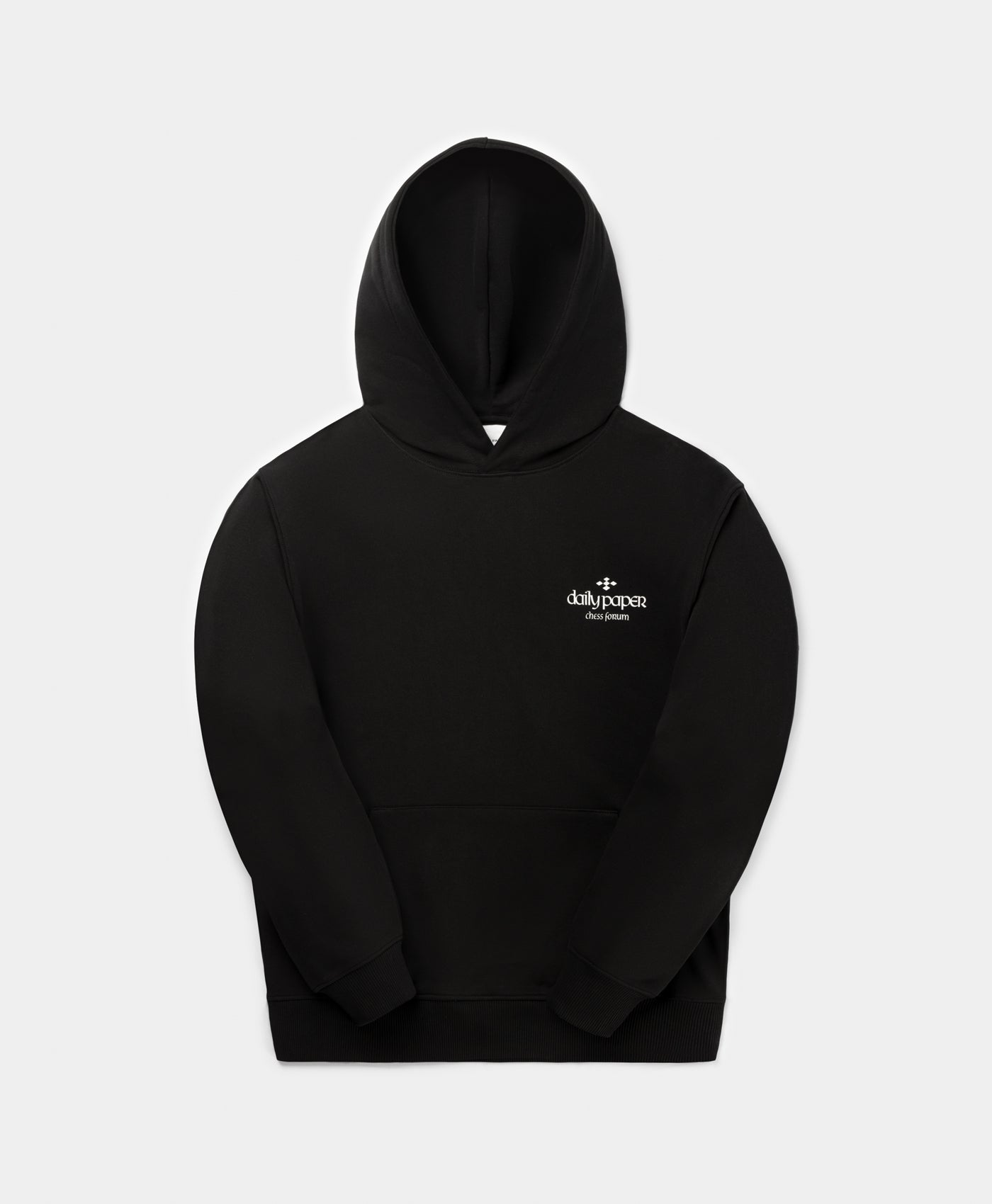 DP - Black Overlooked Hoodie - Packshot - front 