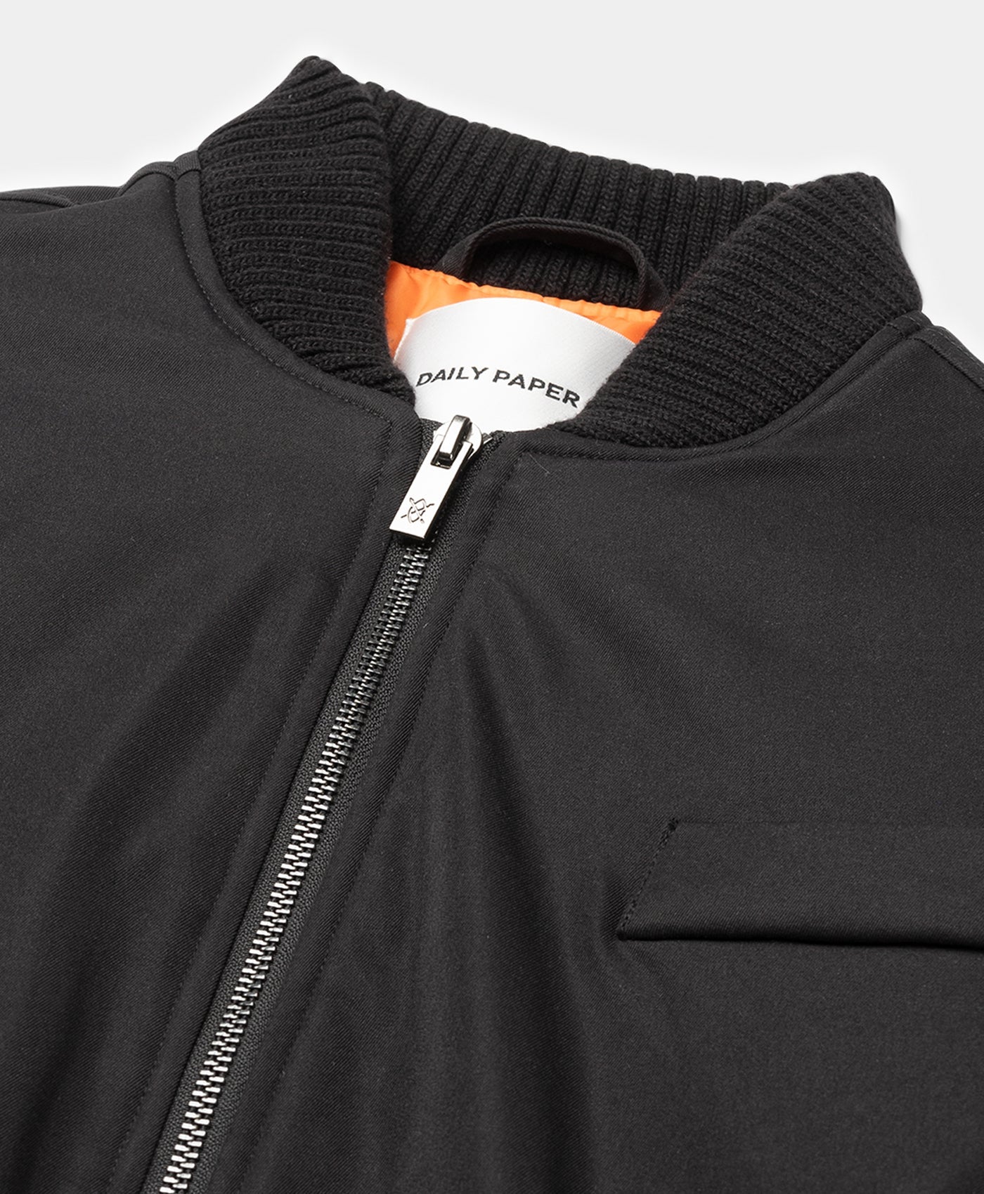 DP - Black Oversized Long Bomber - Packshot - detail