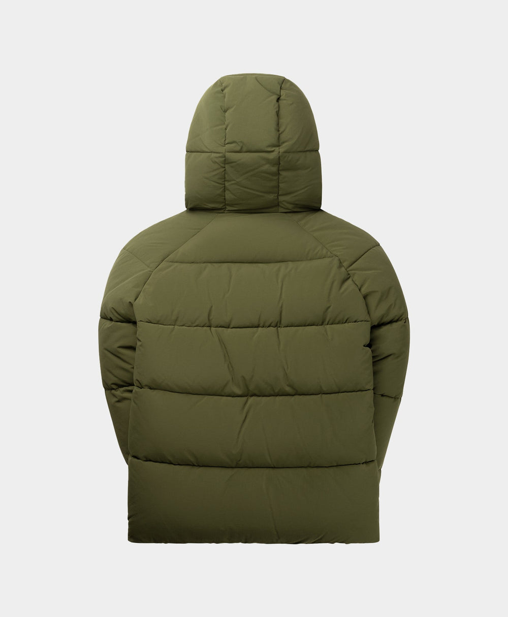 DP - Cardamom Green Relaxed Puffer - Packshot - rear