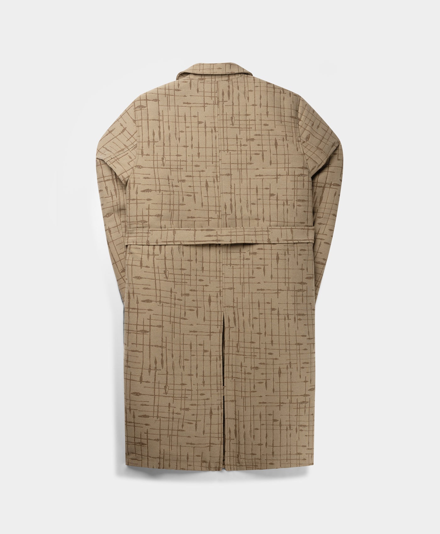 DP - Oxford Beige Rashawn Lng Jacket - Packshot - Rear