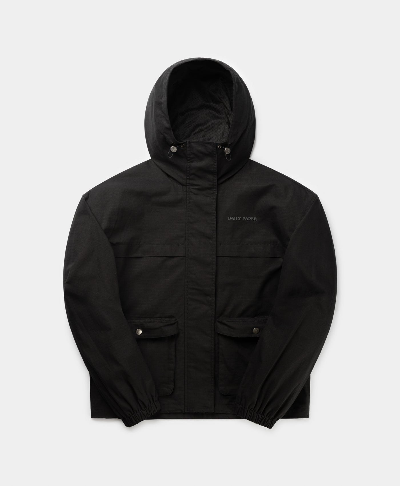 DP - Black Oyster Ripstop Cargo Jacket - Packshot - front 