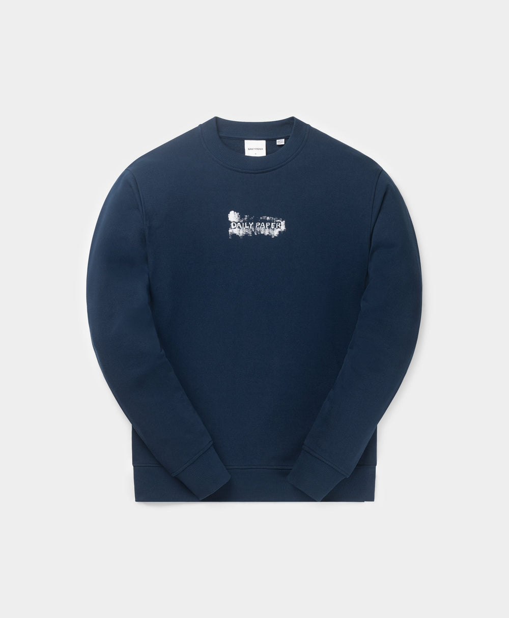 DP - Peagant Blue Scratch Logo Sweater - Packshot - Front