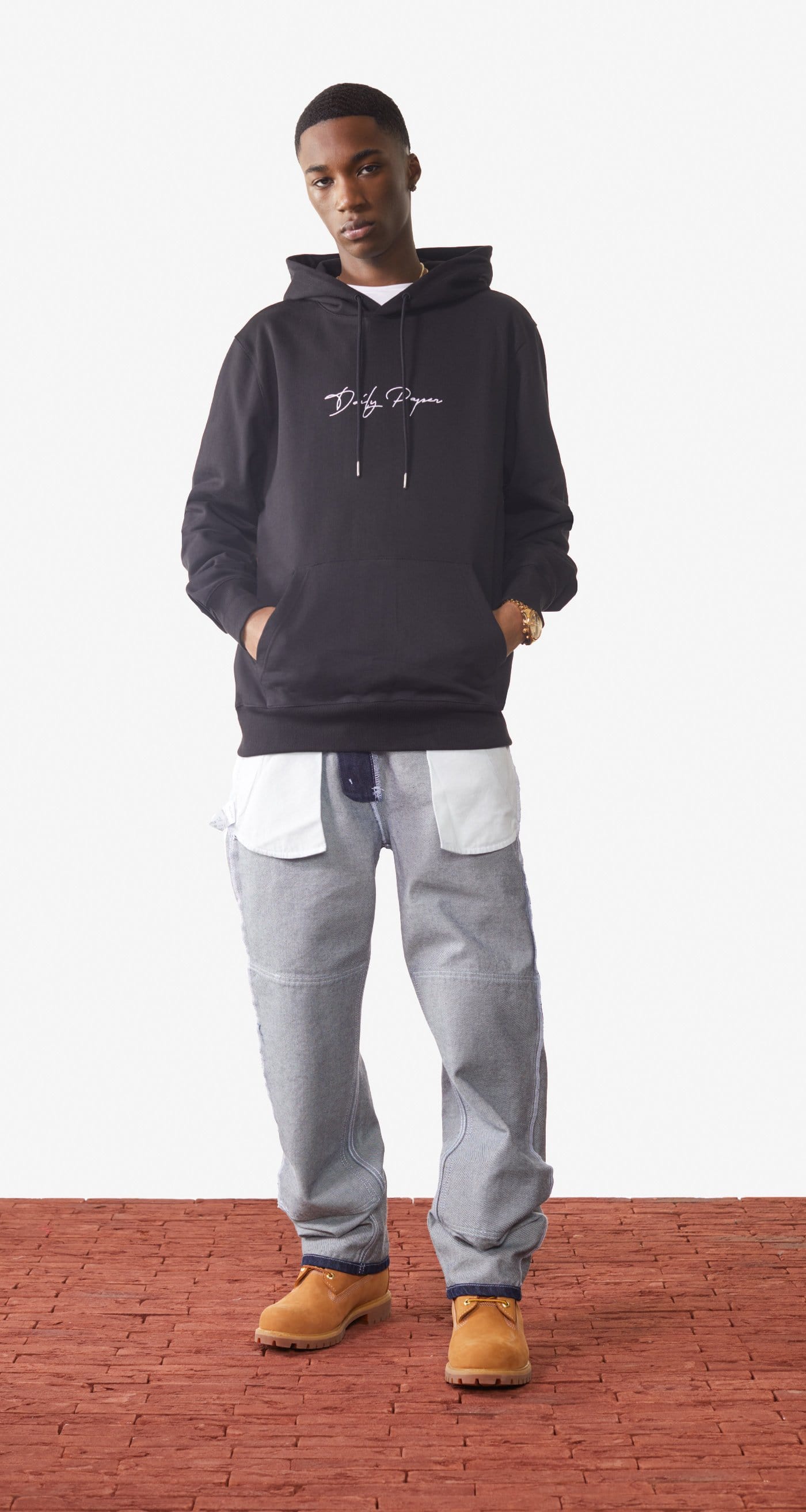 DP - Black Escript Hoody - Men - Front Rear