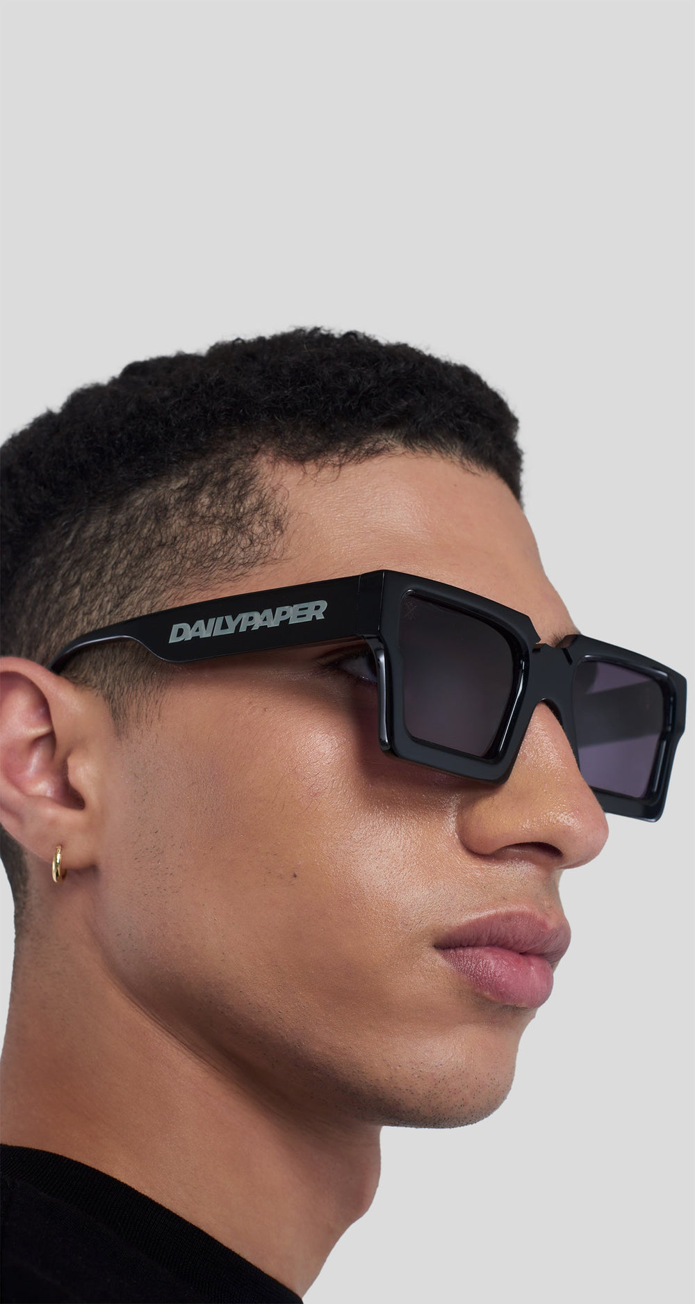 DP - Black Pello Sunglasses - Men - Front Rear
