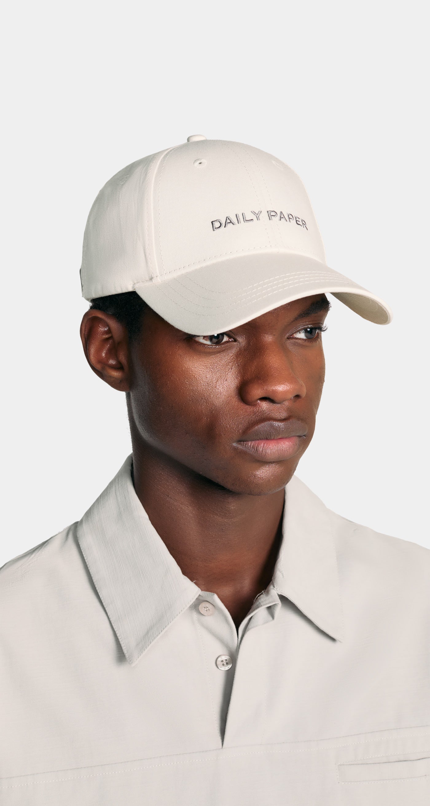 DP - Frost White Logotype Cap - Men - Front