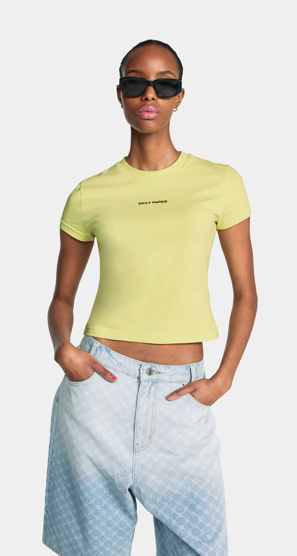 DP - Daiquiri Green Logotype Cropped T-Shirt - Wmn - Rear