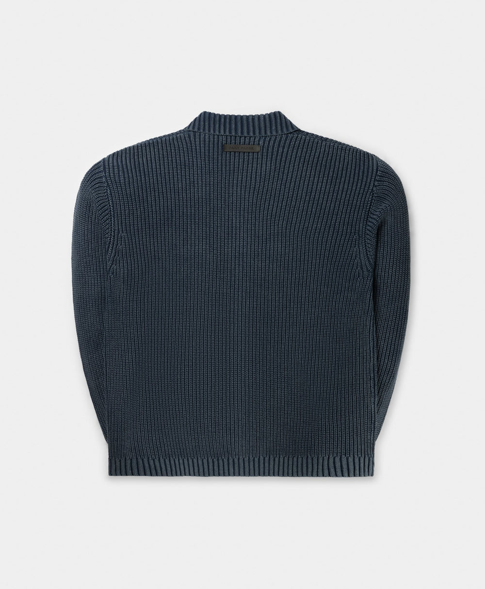 DP - Blue Tano Knit Cardigan - Packshot - rear