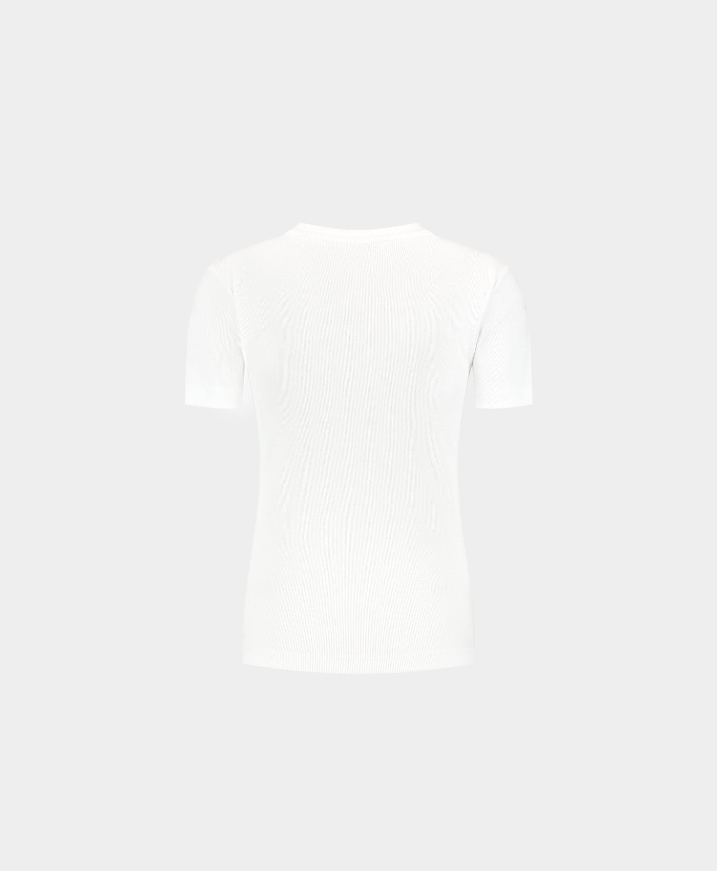 DP - White Unit Rib Fitted T-Shirt - Packshot - rear