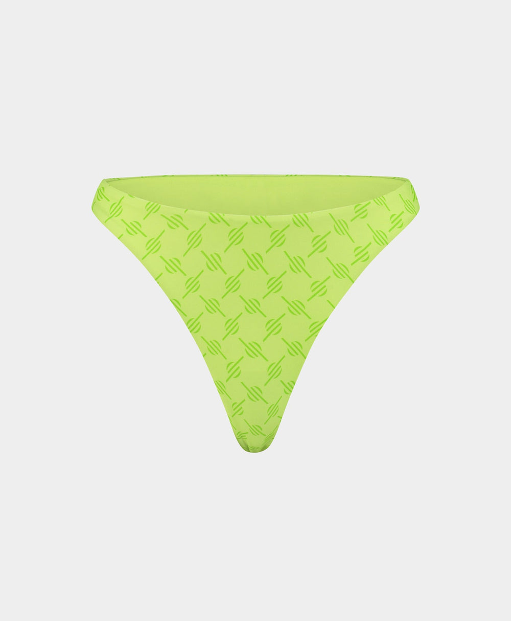 DP - Daiquiri Green Zazi Monogram Bikini Bottom - Packshot - Front